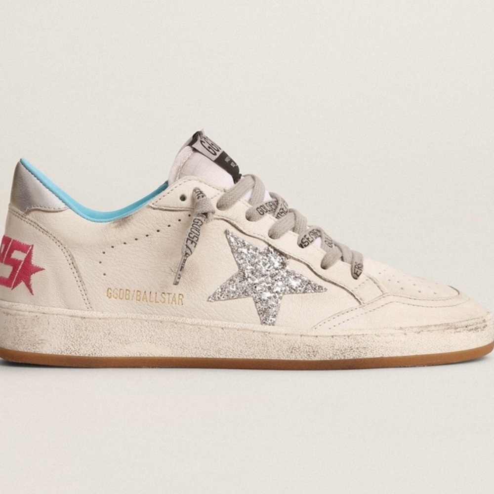 Golden Goose Limited edition Women's Ball Star LTD with silver glitter star